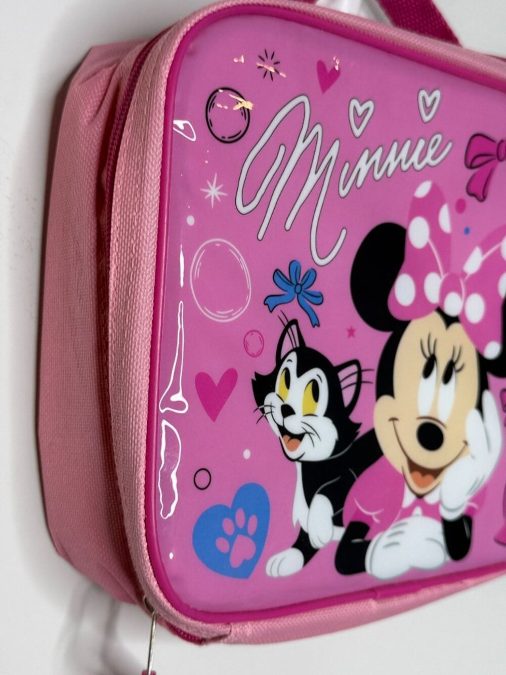Disney Minnie Mouse Figaro Lunch Bag Kids Pink Lunch Box NWT - Picture 5 of 8